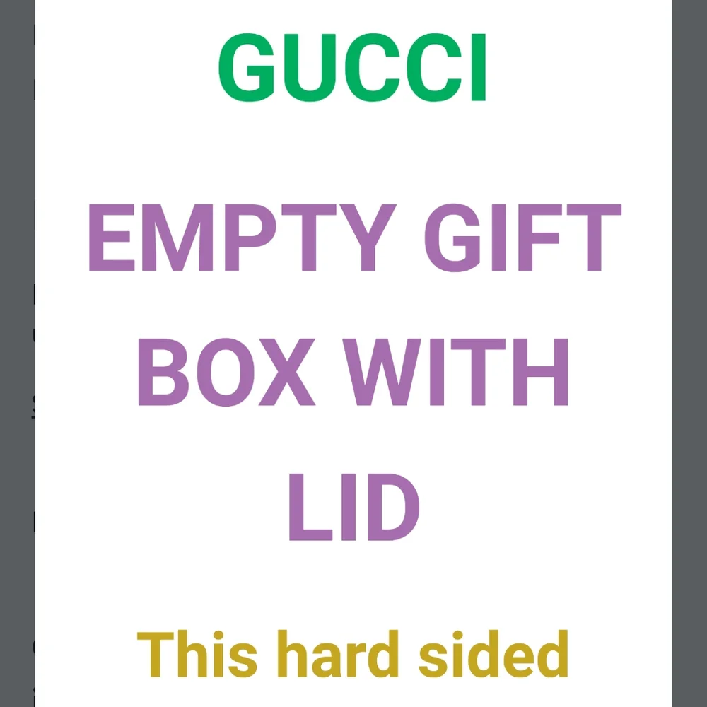 Gucci Dark Brown Gift Box